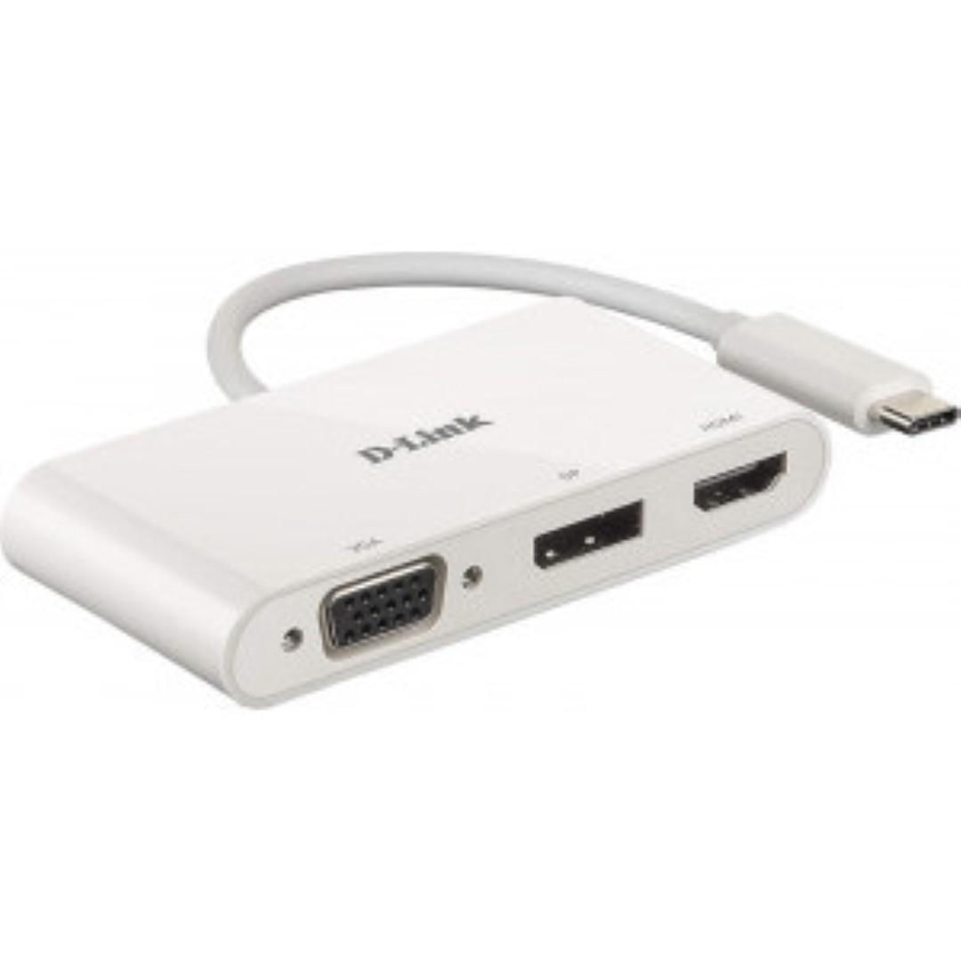 DLINK 3-IN-1 USB-C HUB DUB-V310 D-Link 3-in-1 USB-C Hub with HDMI, VGA and DisplayPort DUB-V310