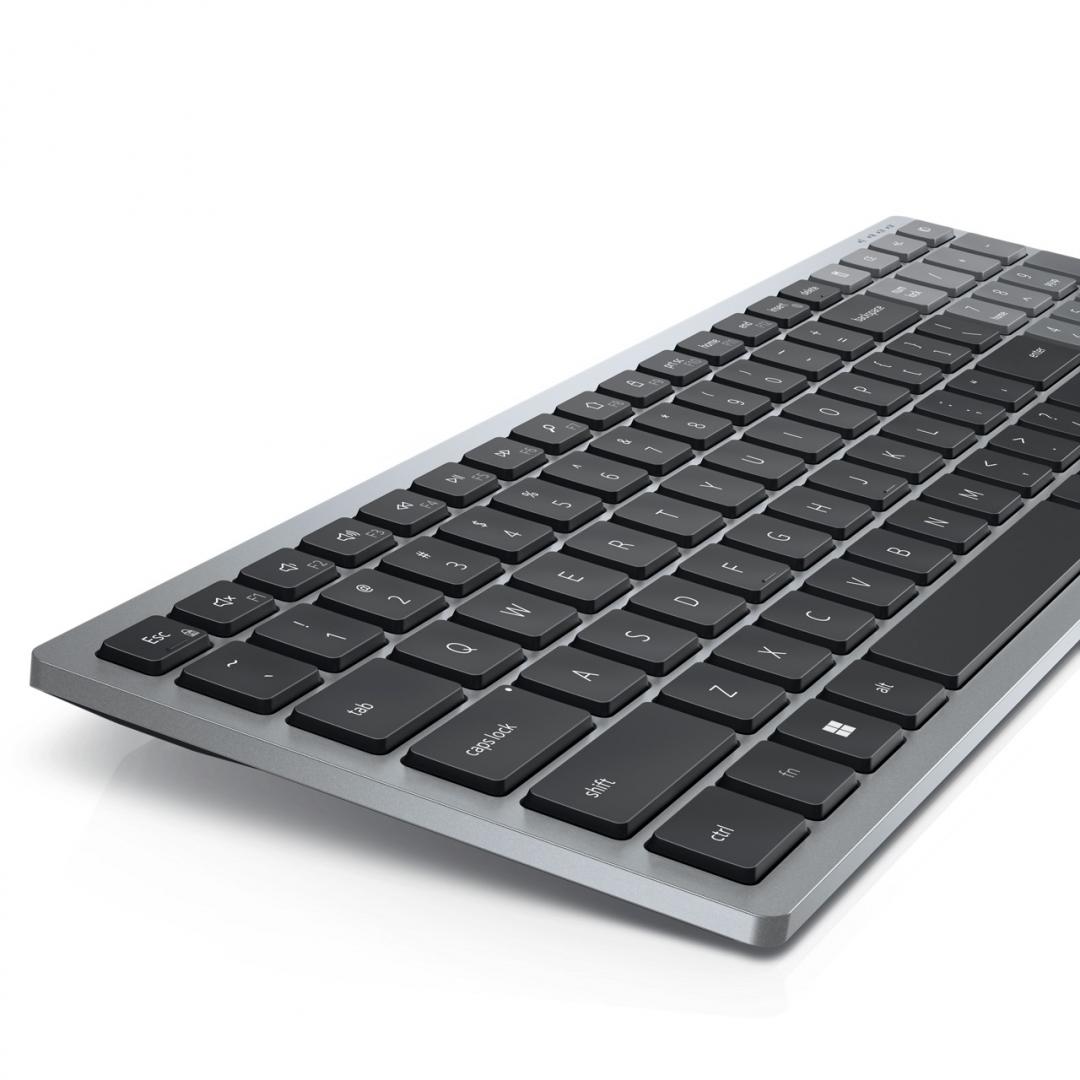 Dell Wireless Keyboard - KB740 - US Int Dell Compact Multi-Device Wireless Keyboard  KB740, COLOR: Titan Gray, CONNECTIVITY: Wireless - 2.4GHz or Bluetooth 5.01, Microsoft Swift Pair2,