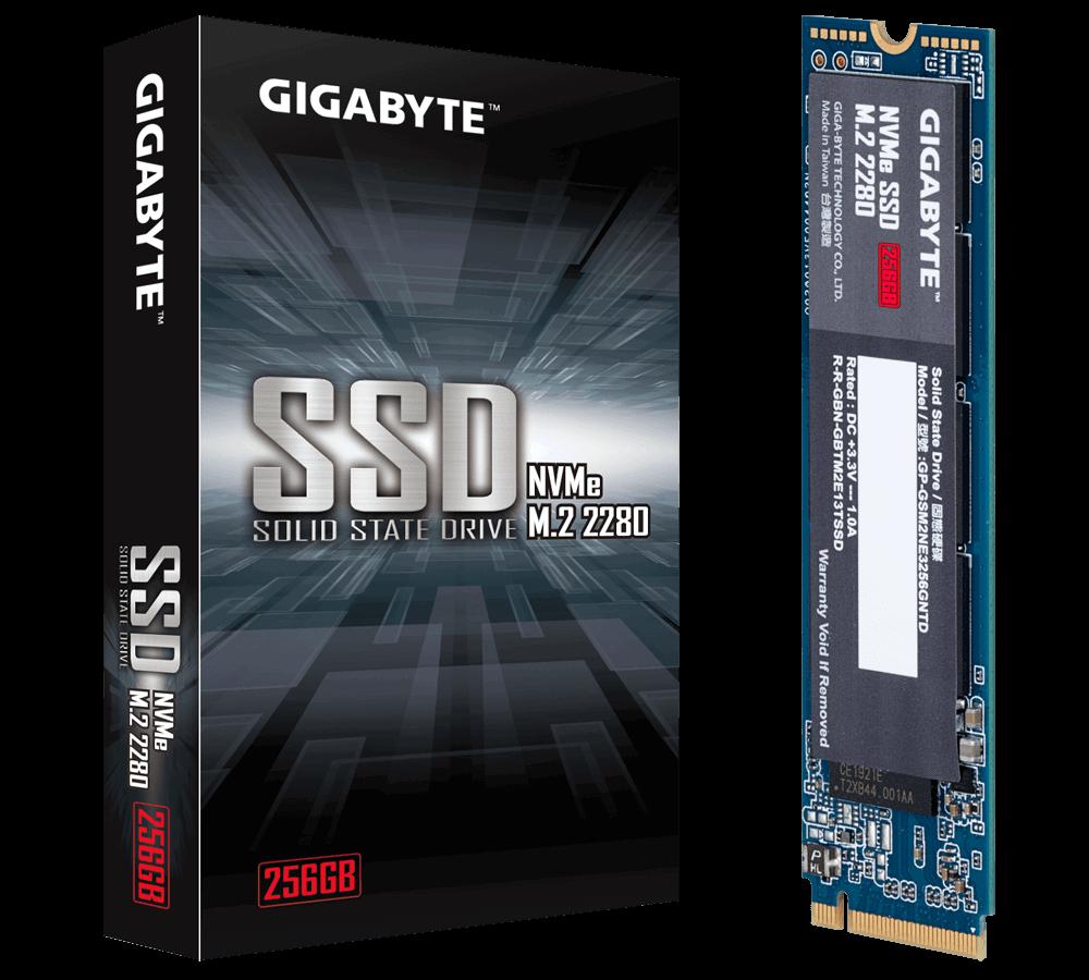 GIGABYTE SSD M.2 PCIe 256GB SSD GIGABYTE 256 GB, M.2 internal SSD, Form Factor 2280