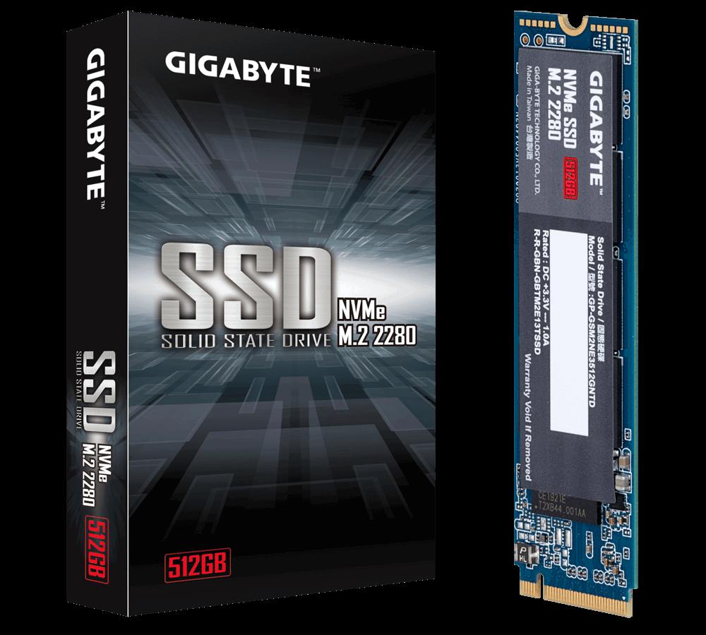 GIGABYTE SSD M.2 PCIe 512GB SSD GIGABYTE 512 GB, M.2 internal SSD, Form Factor 2280