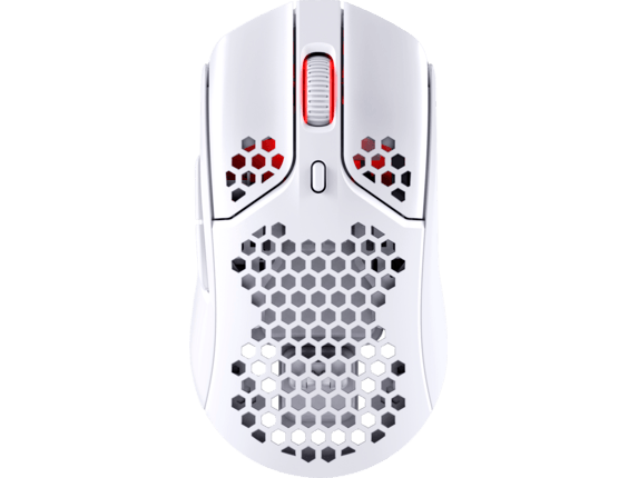 HP Pulsefire Haste - Wireless Gaming WH Mouse HP cu fir, HYPERX Pulsefire Haste, Pixart 3327 sensor, DPI pana la 6.200, RGB Gaming Mouse, greutate 123g, Wireless, White