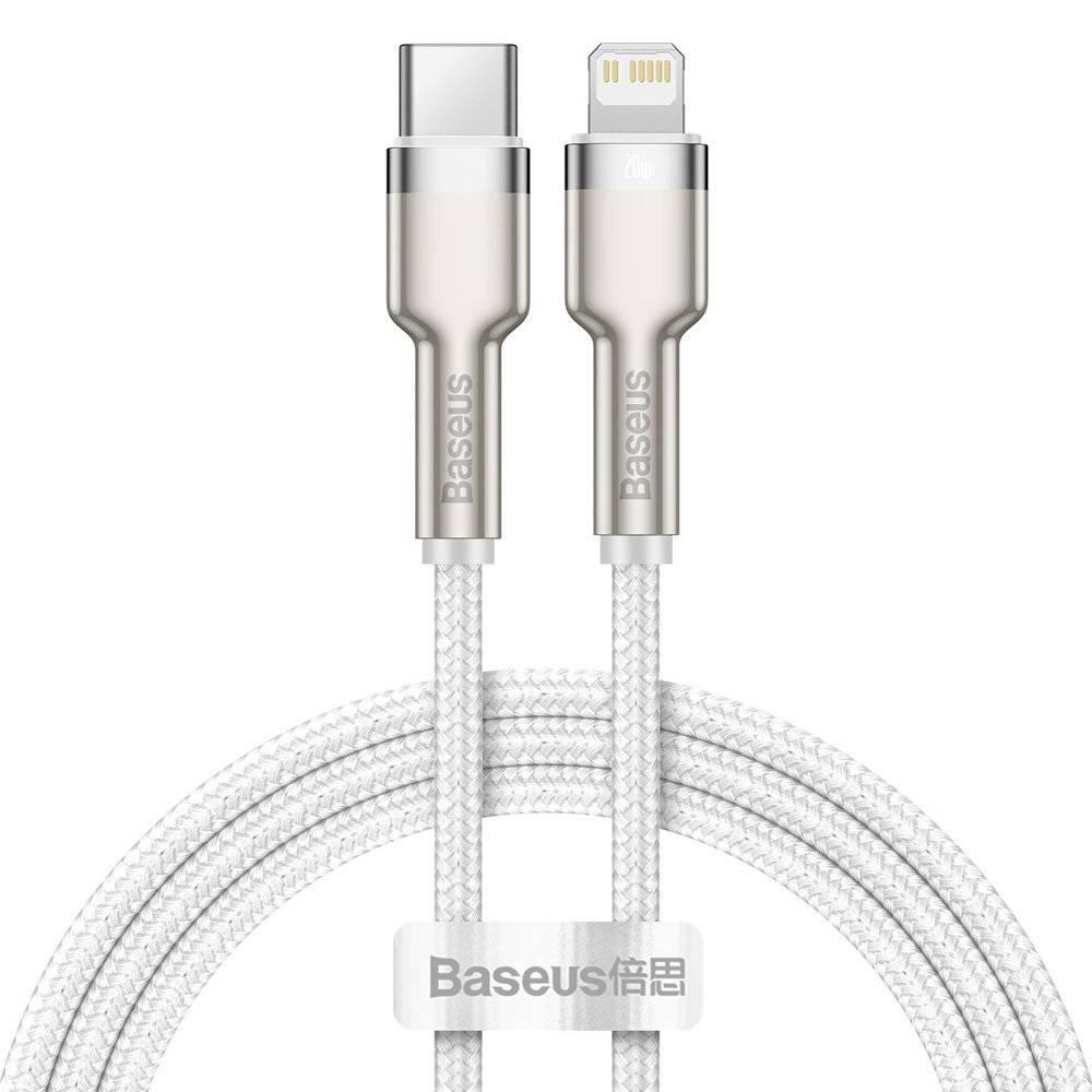 Cablu Baseus Type-C la Lightning 1m alb