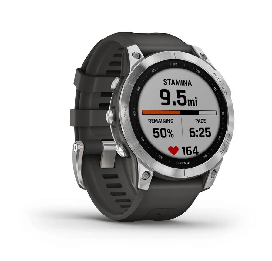 Garmin fenix 7, Silver w/Graphite Band