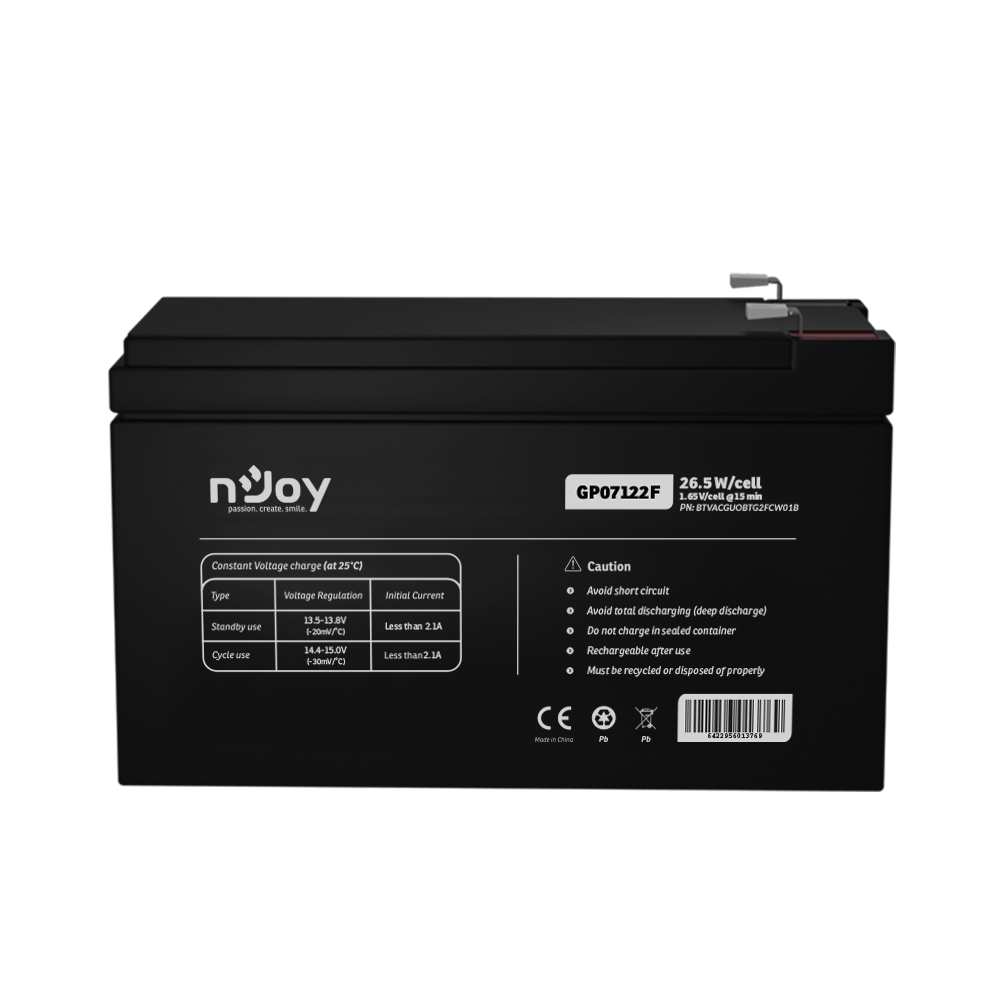 ACUMULATOR NJOY GP07122F 12V