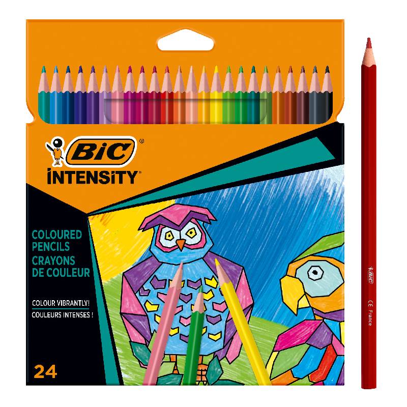 Creioane colorate Intensity 3.2 mm 24 buc BIC