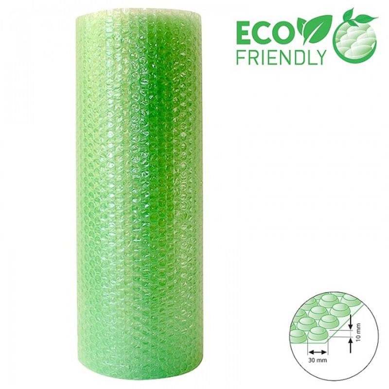Folie cu bule de aer mari Eco Friendly 1200 mm x 50 m verde