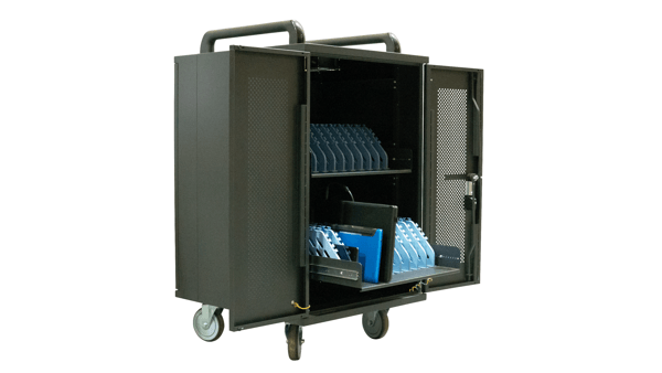 Statie de incarcare Avtek, 30 prize Statie de incarcare Avtek 1MV057, pentru tablete si laptopuri de pana la 15.6", suporta pana la 30 de dispozitive, sistem de securizare cu cheie, cu