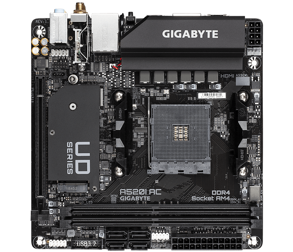 MB GB A520I AC AM4 DDR4 MINI ITX