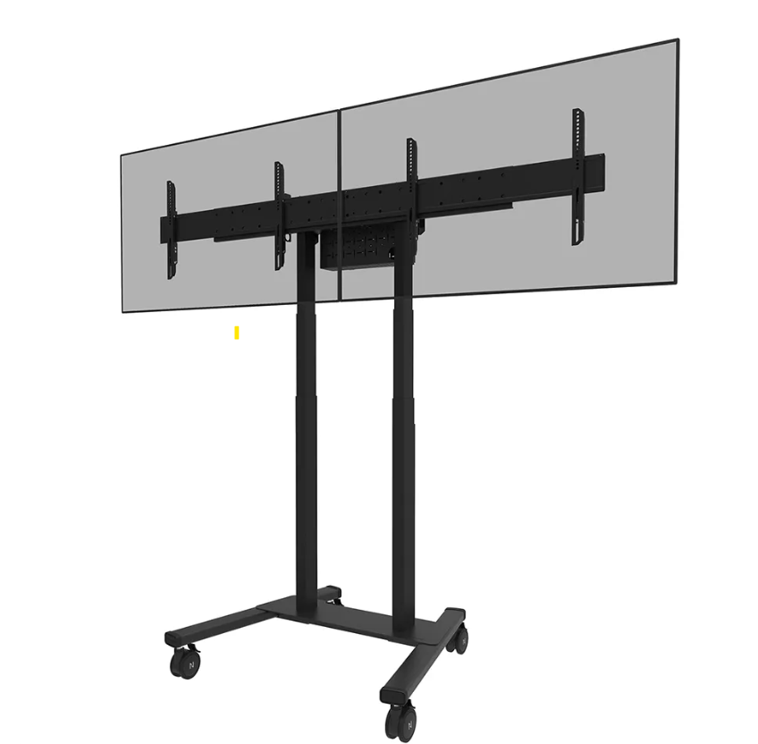 NM Newstar adaptor 2 ecrane, negru