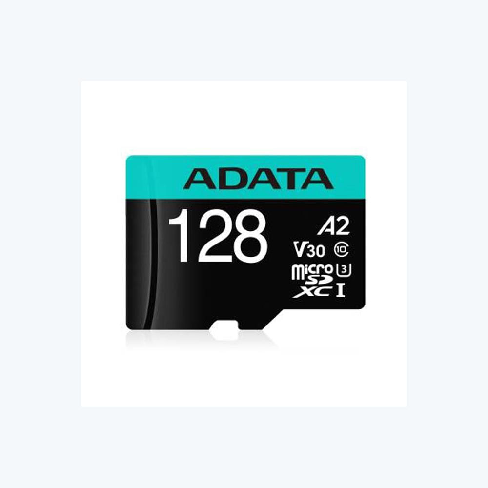 MICROSDHC 128GB AUSDX128GUI3V30SA2 Micro Secure Digital Card ADATA 128GB, AUSDX128GUI3V30SA2-RA1, Clasa 10