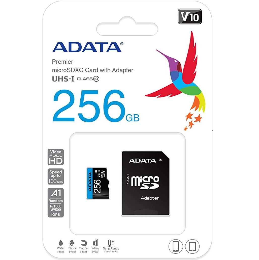 MICROSDXC 256GB AUSDX256GUICL10A1-RA1