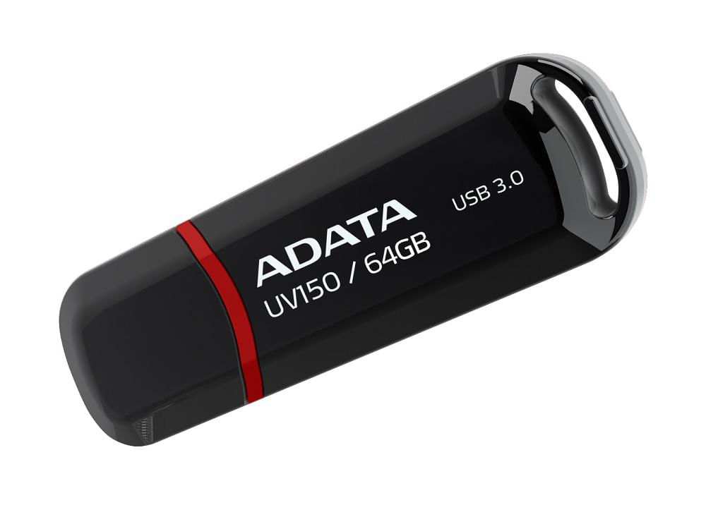 USB 64GB ADATA AUV150-64G-RBK USB Flash Drive ADATA 64GB, UV150, USB3.0, Negru