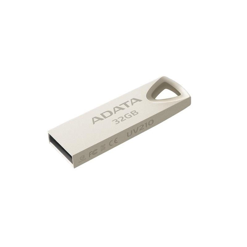 USB 32GB ADATA AUV210-32G-RGD USB Flash Drive ADATA 32Gb, AUV210, USB2.0, metalic