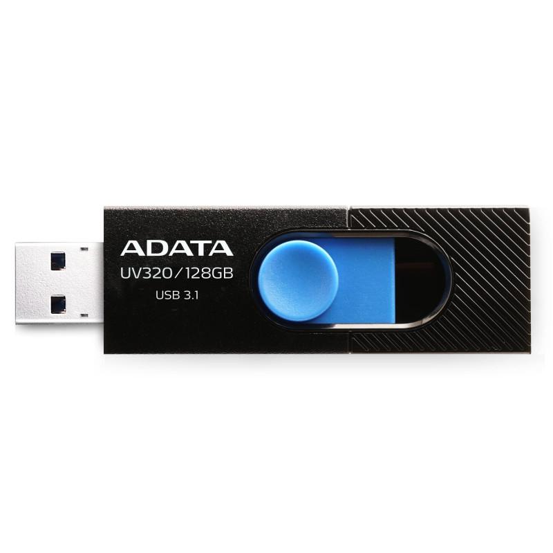 USB UV320 128GB BLACK/BLUE RETAIL USB Flash Drive ADATA UV320 128GB, black/blue retail, USB 3.1