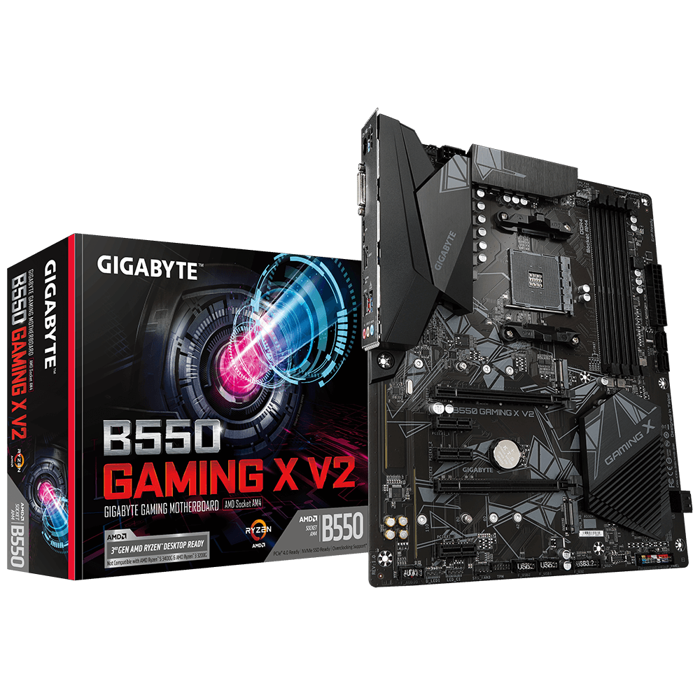 MB Gigabyte B550 GAMING X V2 AM4 Placa de baza Gigabyte B550 GAMING X V2 Socket MB Gigabyte B550 GAMING X V2 AM4 Placa de baza Gigabyte B550 GAMING X V2 Socket