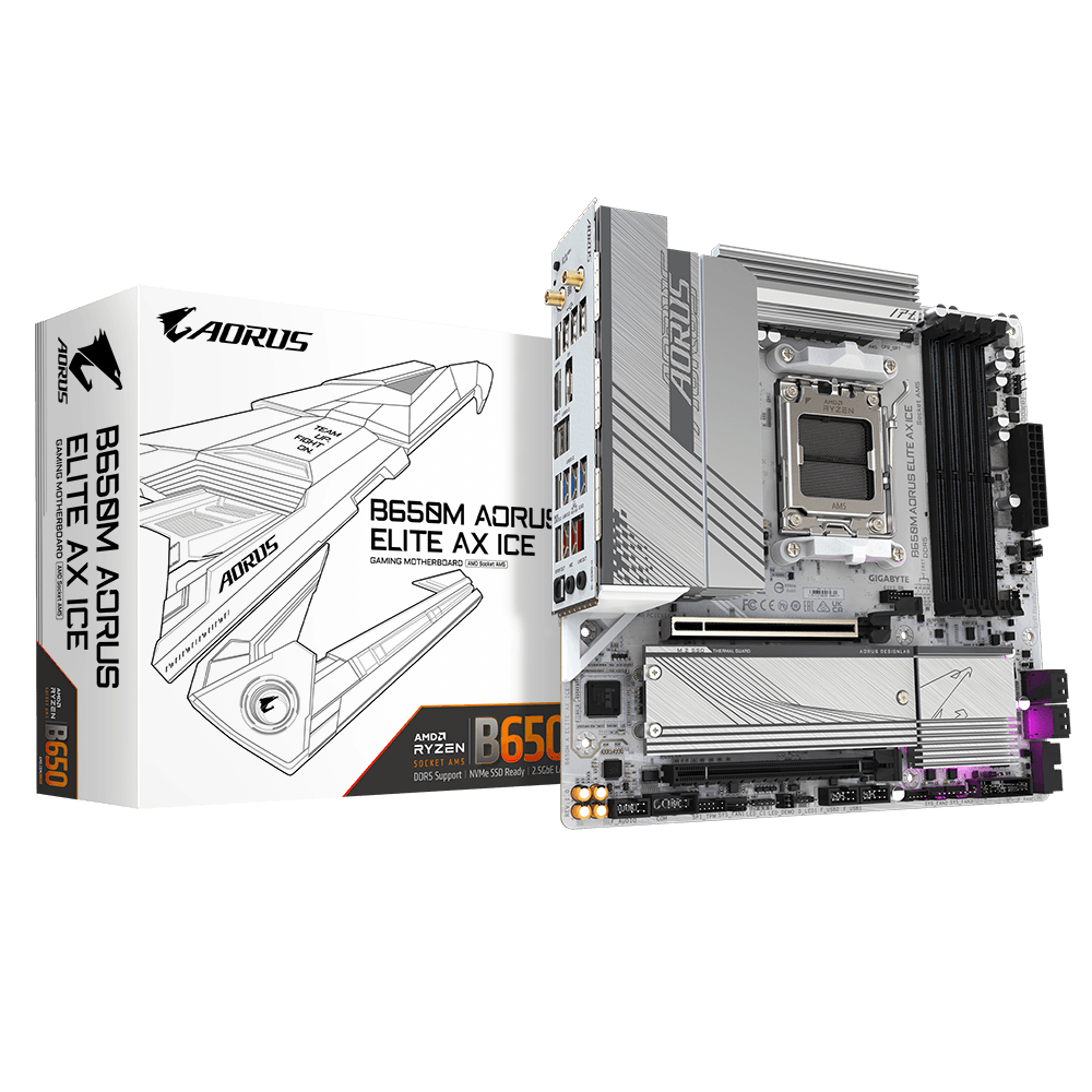 MB Gigabyte B650M AORUS ELITE AX ICE