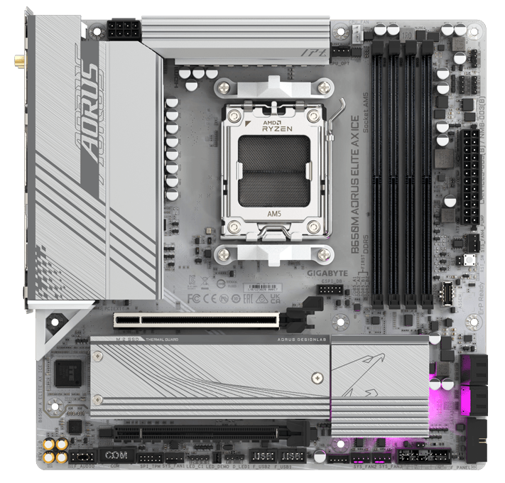 MB Gigabyte B650M AORUS ELITE AX ICE