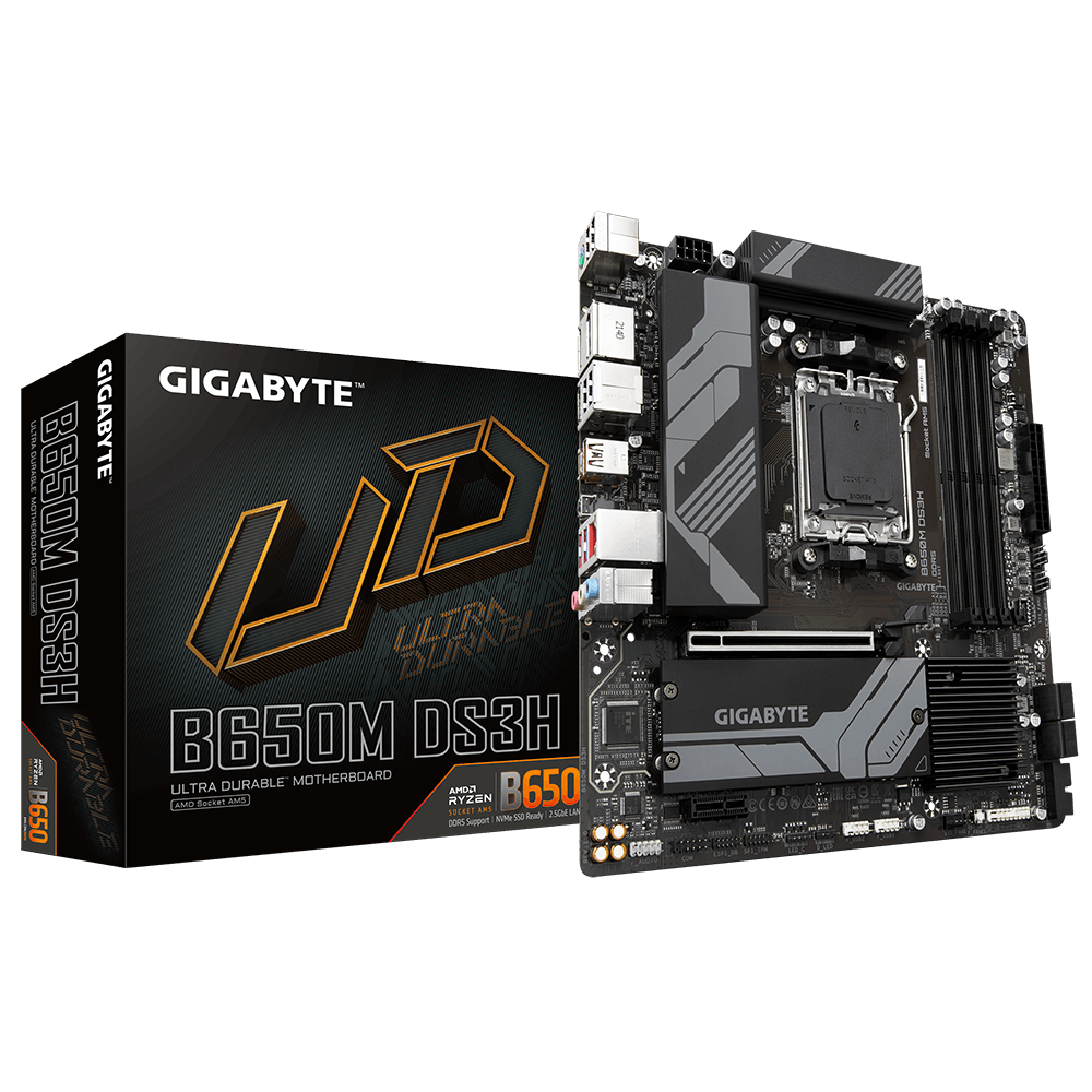 MB Gigabyte B650M DS3H AM5 Placa de baza Gigabyte B650M DS3H AM5 AMD Socket AM5:Supports AMD Ryzen 7000 Series Processors Unparalleled Performance:Direct 6+2+1 Phases Digital