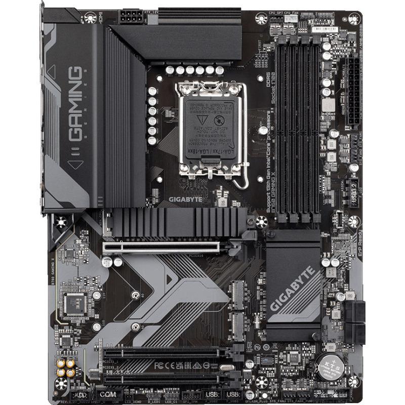 MB GIGABYTE B760 GAMING X LGA1700 Placa de baza GIGABYTE B760 GAMING X LGA1700, 4x DDR5 7600MHz, 1x DisplayPort, 1x HDMI, 3x PCIe x16, 3x M.2, 4x SATA 6Gb/s, ATX