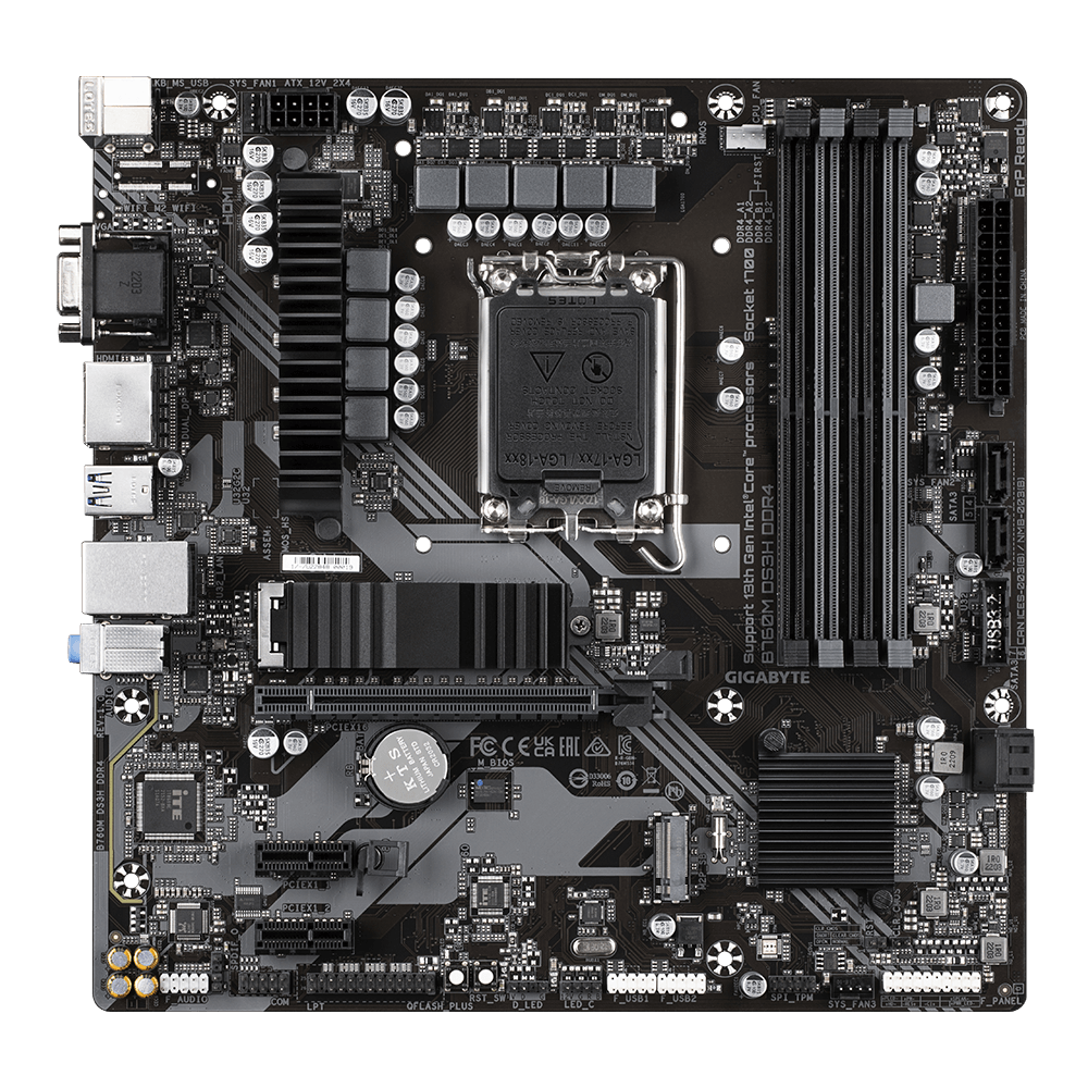 MB GB B760M DS3H DDR4 LGA1700 DDR4