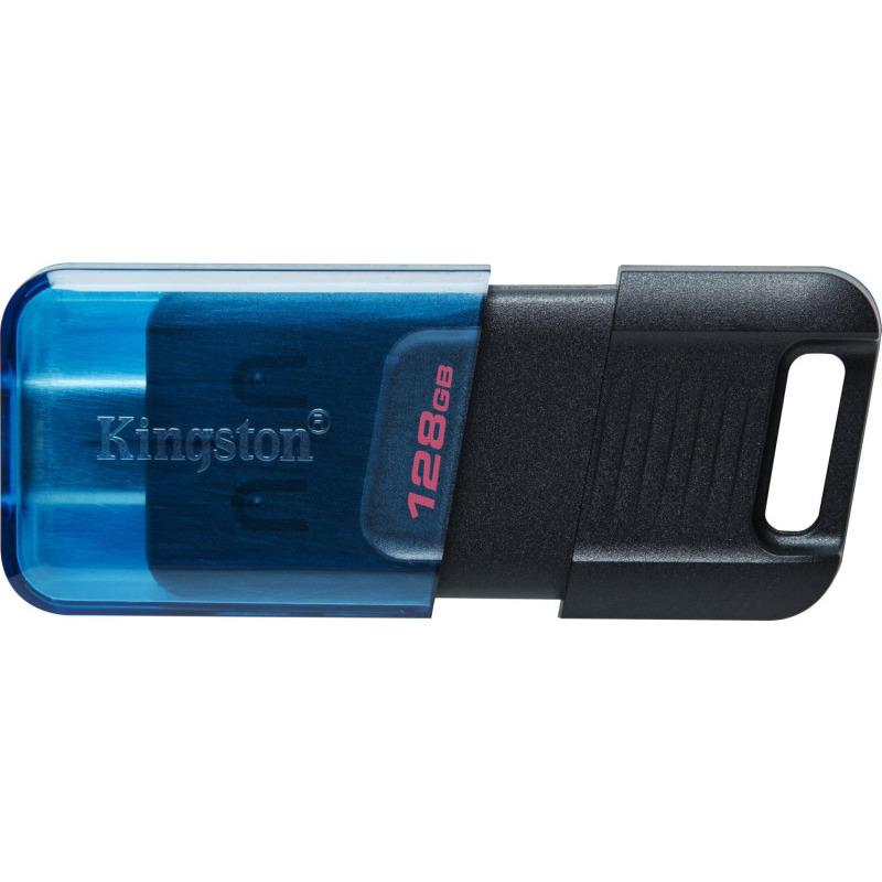 KS USB 128GB DATATRAVELER 80 USB-C 3.2 USB Flash Drive Kingston 128GB Data Traveler 80, USB-C 3.2, R/W: 200/60 MB/s, Compatible with Windows/Mac OS/Linux/Chrome OS