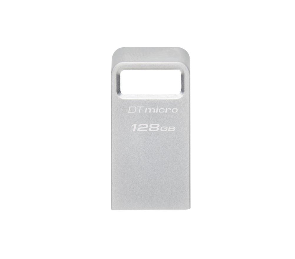 KS USB 128GB DATATRAVELER MICRO 3.2 USB Flash Drive Kingston 128GB Data Traveler Micro, USB 3.2 Gen1, Metalic