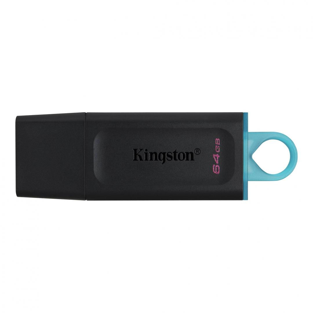 KS USB 64GB DATATRAVELER EXODIA 3.2 BK/T USB Flash Drive Kingston 64GB Data Traveler Exodia, USB 3.2 Gen1, Black + Teal