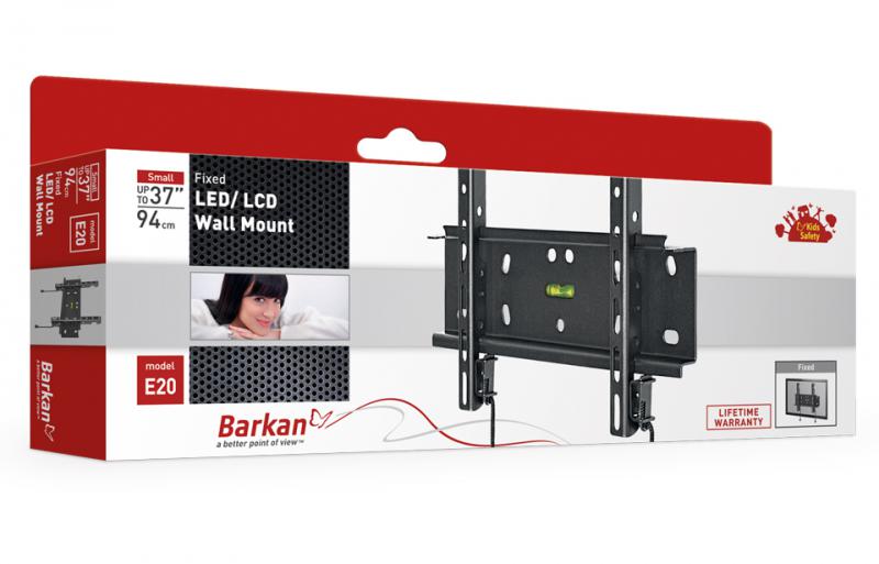 Suport TV perete Barkan fix 13-43 40kg Suport TV perete Barkan fix 13-43