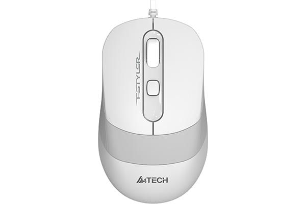 MOUSE A4TECH FM10 cu fir 1600DPI, ALB Mouse A4tech - FM10 White, cu fir, USB, optic, 1200 dpi, butoane/scroll 4/1, buton selectare viteza, alb / gri