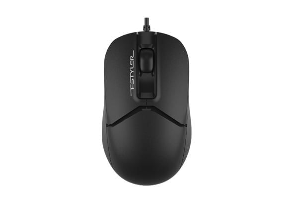 MOUSE A4TECH FM12 cu fir 1000DPI, NEGRU Mouse A4tech - FM12 Black, cu fir, USB, optic, 1600 dpi, butoane/scroll 3/1