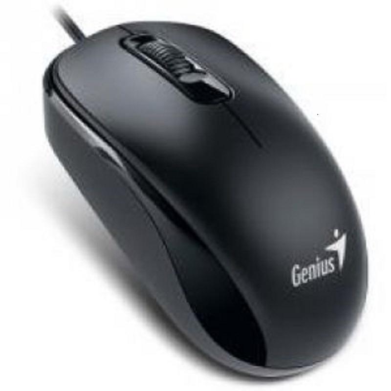 MOUSE GENIUS DX-110 BLACK PS2 Mouse Genius cu fir, optic, DX110, 1000dpi, negru, plug and play, PS2