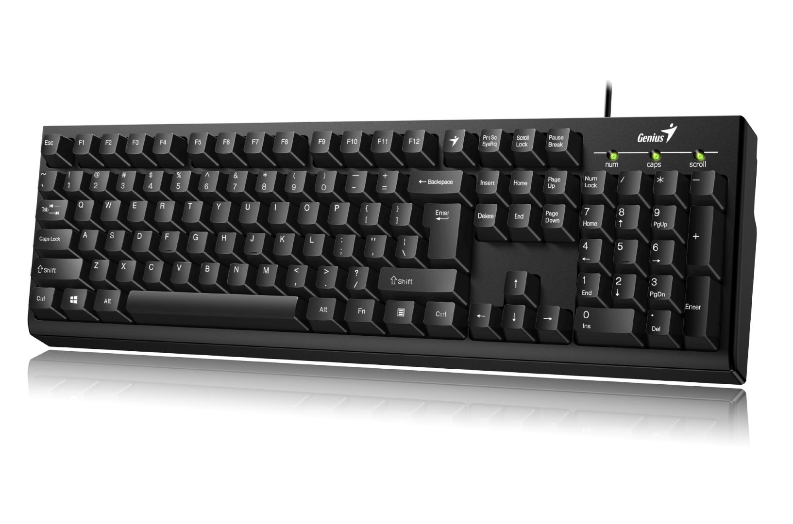 Tastatura Genius  KB-100 cu fir, negru - 0 | YEO