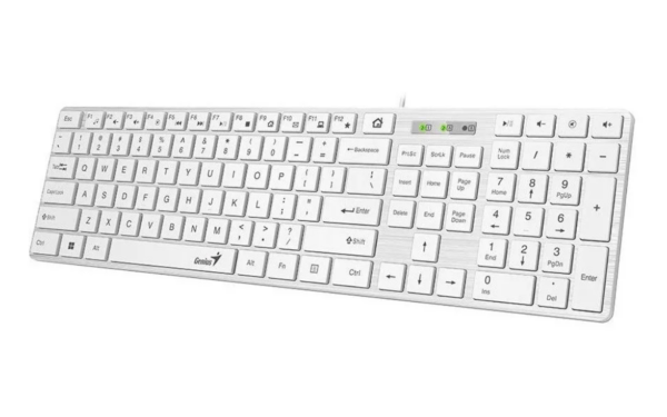 Tastatura Genius SlimStar 126 USB, alb