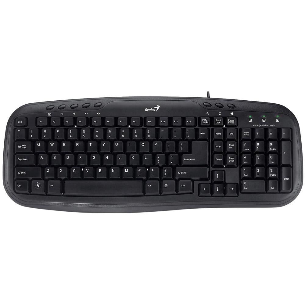 Tastatura Genius SlimstarM200 cu fir, ng Tastatura Genius Slimstar M200, cu fir, US layout, neagra