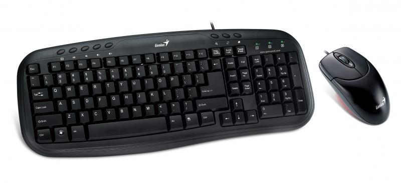 Kit Genius KM-200 cu fir, negru Tastatura Genius Smart KM-200 Recomandat Home/Office Format Standard Tehnologie