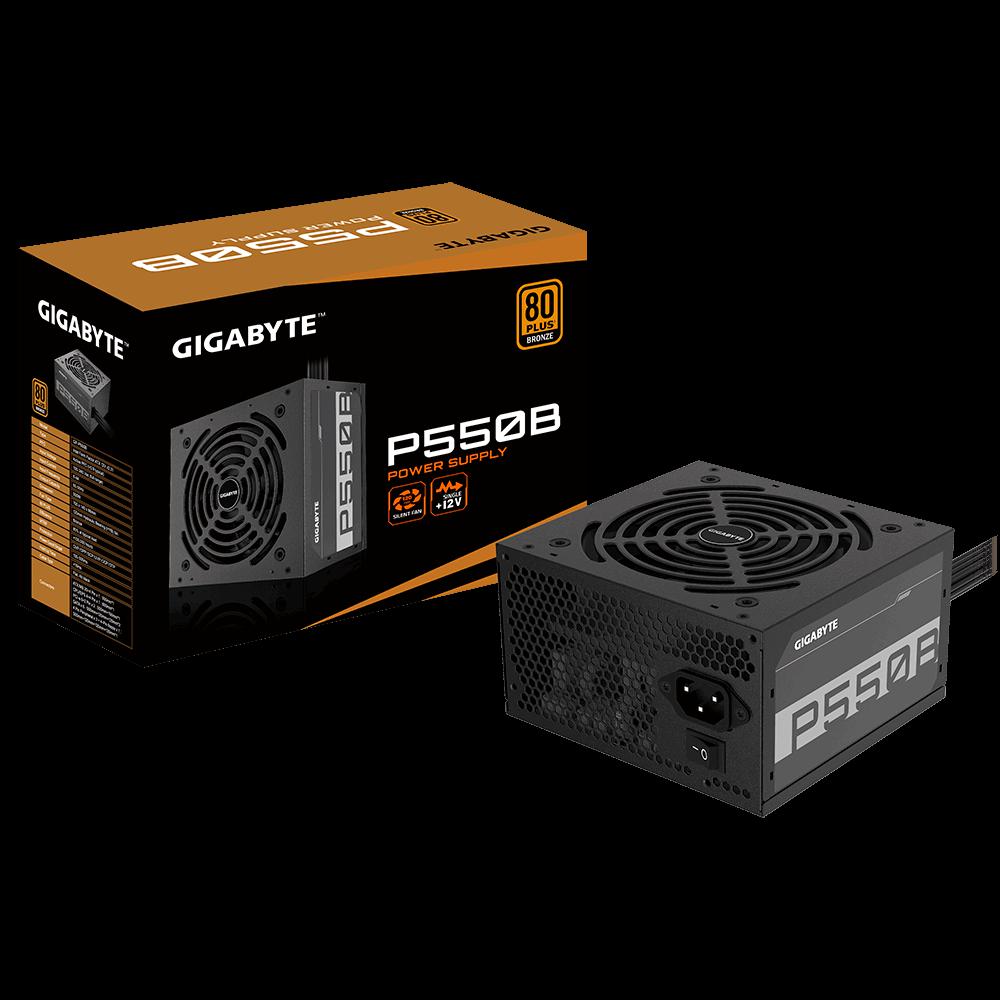 SURSA GB P550b 550W ATX Sursa Gigabyte P550B, 550W, ATX form, 80 Plus Bronze, Eff. 85%