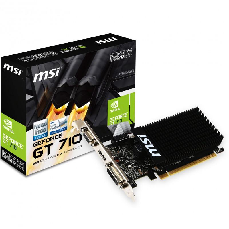 VGA MI GT 710 2GB GT 710 2GD3H LP Placa video MSI NVIDIA GT 710 2GD3H LP , GT 710, PCI-E, 2048MB DDR3, 64 bit