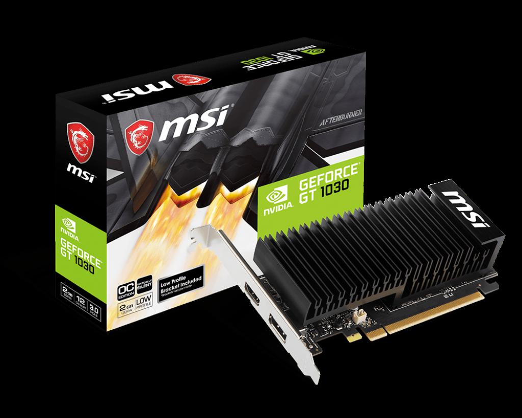 VGA MSI GEFORCE GT 1030 2GHD4 LP OC Placa video MSI NVIDIA GeForce GT 1030 2GHD4 LP OC, 2GB DDR4, 64-bit