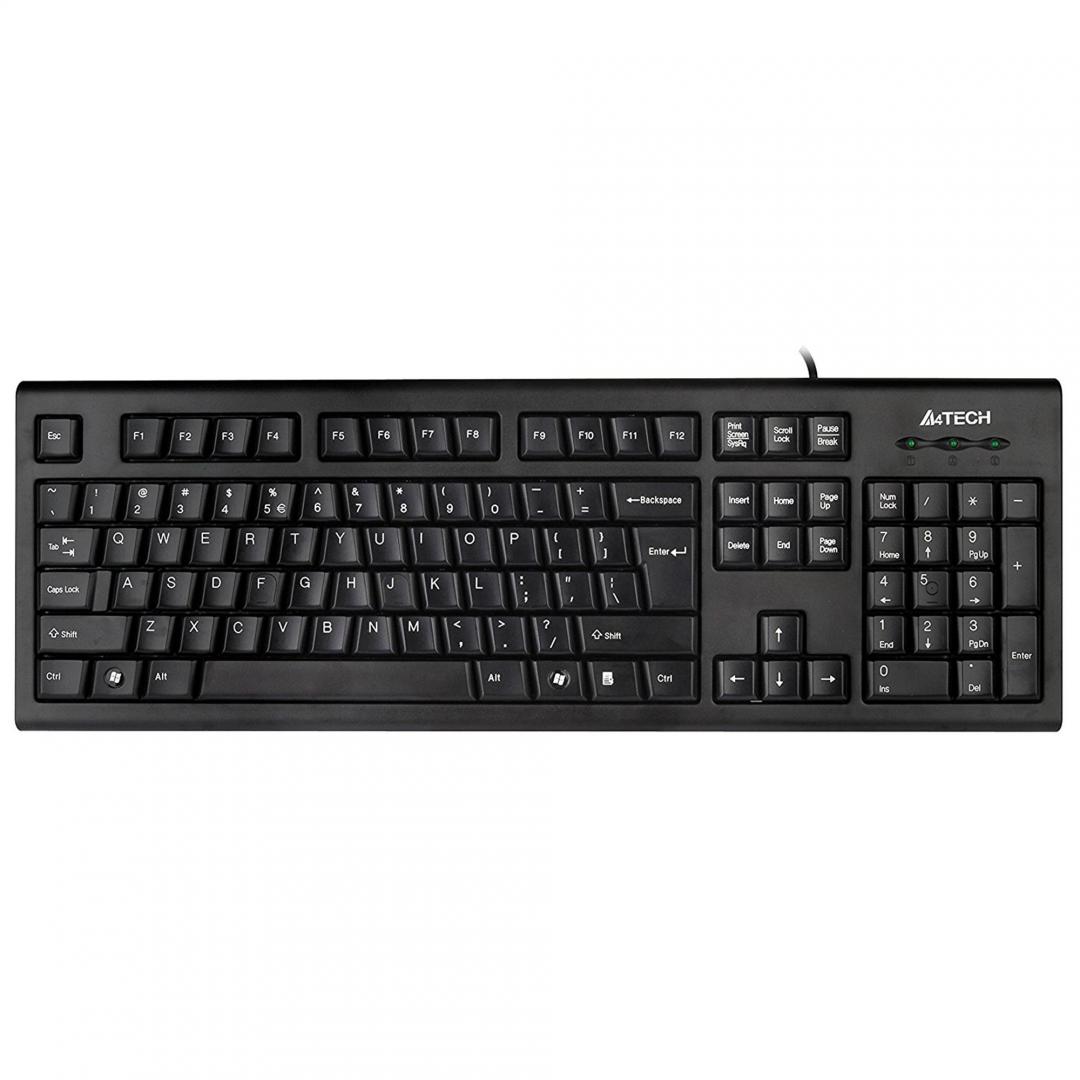 Tastatura A4Tech KR-85 cu fir, negru Tastatura KR-85 A4Tech , cu fir, USB