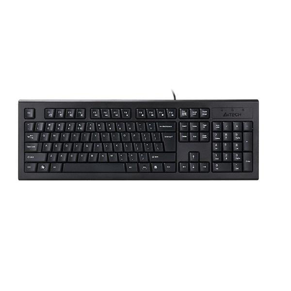 Tastatura A4Tech KRS-85 cu fir, negru KB A4TECH KRS-85-USB BLACK, US Layout, Wired, Interface: USB, 108 keys.