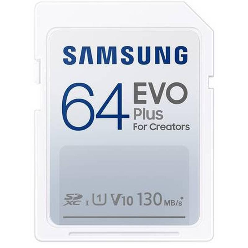 MICROSD EVO PLUS 64GB UHS1 MB-SC64K/EU Micro Secure Digital Card Samsung, Evo Plus, 64GB, MB-SC64K/EU, Clasa U1, V10, pana la 130MB/S