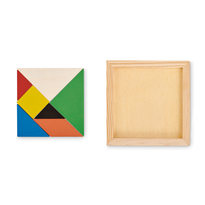 Puzzle Tangram in lemn