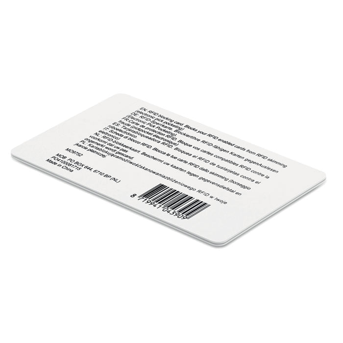 Card pentru blocare RFID