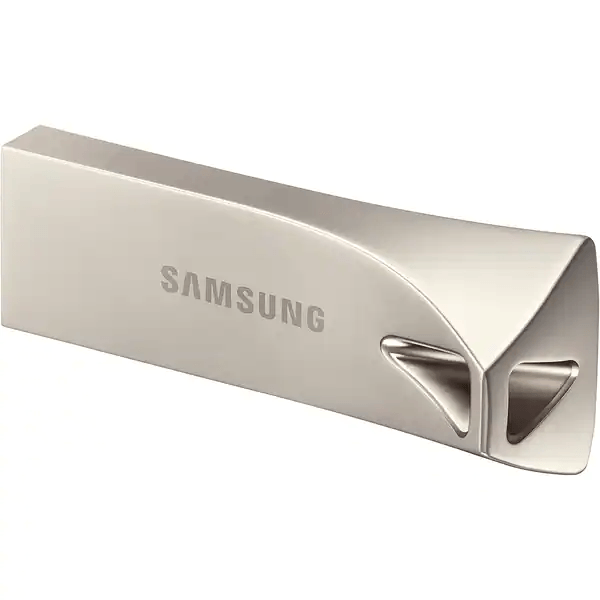 SM USB 256GB BAR PLUS MICRO 3.1 SILVER USB Flash Drive Samsung 256GB Bar Plus, USB 3.1 Gen1, viteza 400/MBs, Champaign Silver