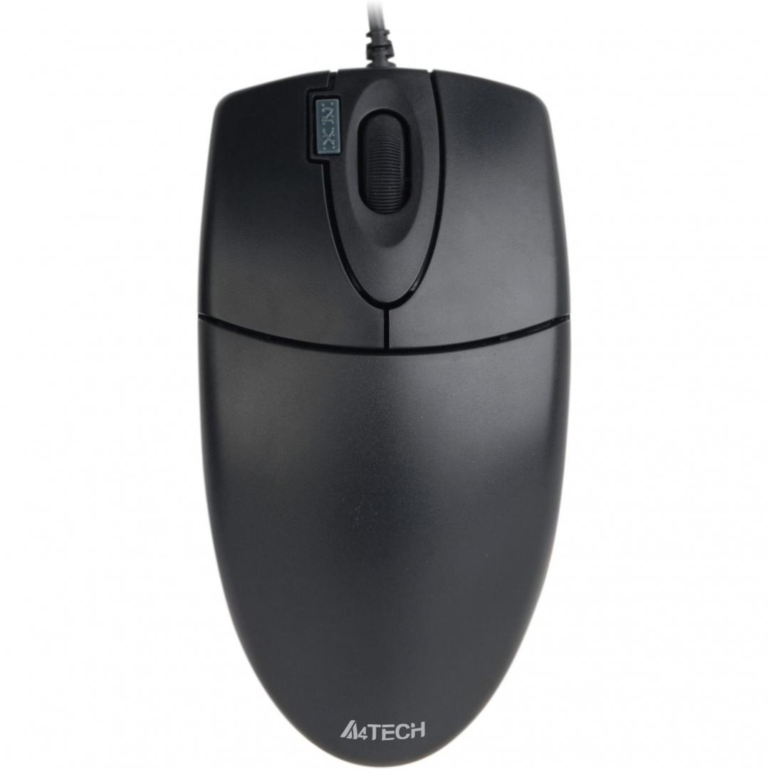 MOUSE A4TECH OP-620D cu fir 1000DPI, NG Mouse A4tech cu fir, optic, OP-620D-U1, 800dpi, negru, USB