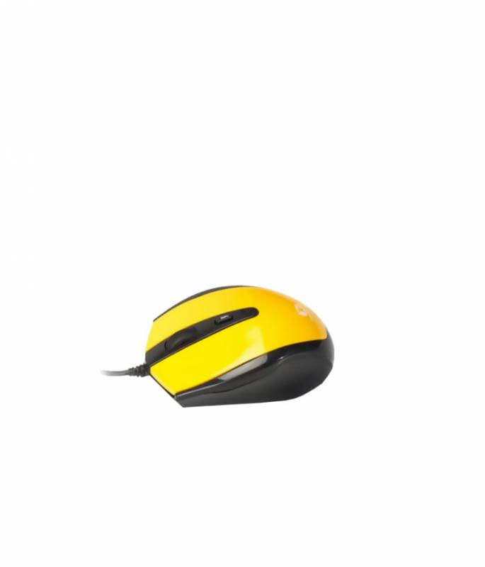 MOUSE SERIOUX PASTEL 3300 YELLOW USB Mouse Serioux cu fir, optic, Pastel 3300, 1000dpi, galben