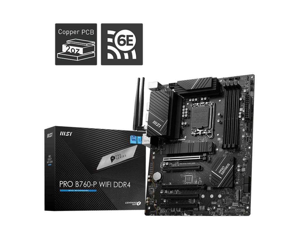 MB MSI PRO B760-P WIFI DDR4 LGA1700