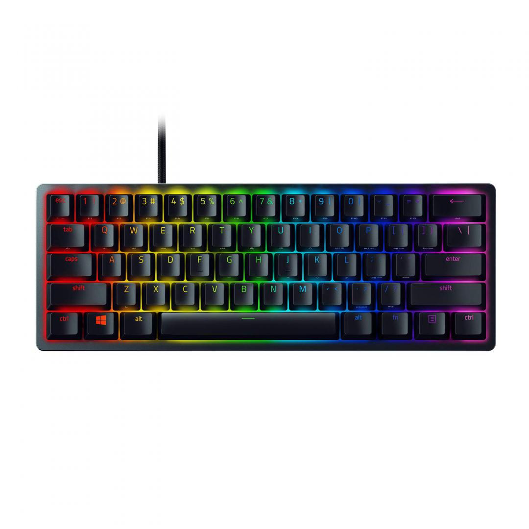 Tastatura Razer Huntsman Mini, Purple Sw Tastatura Razer Razer Huntsman Mini - 60% Optical Gaming Keyboard (Clicky Purple Switch) - FRML