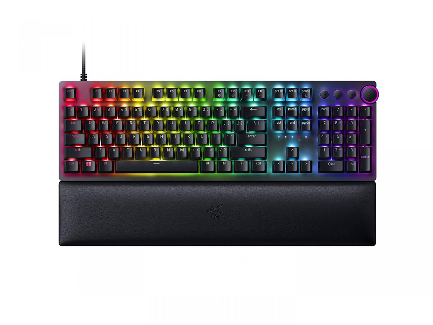 Tastatura Razer Huntsman V2, Red Sw Tastatura Razer Huntsman V2 Linear Optical Switch - US TECH SPECS SWITCH TYPE Razer Linear Optical Switch KEY FEEL Light and Instant SIZES Full