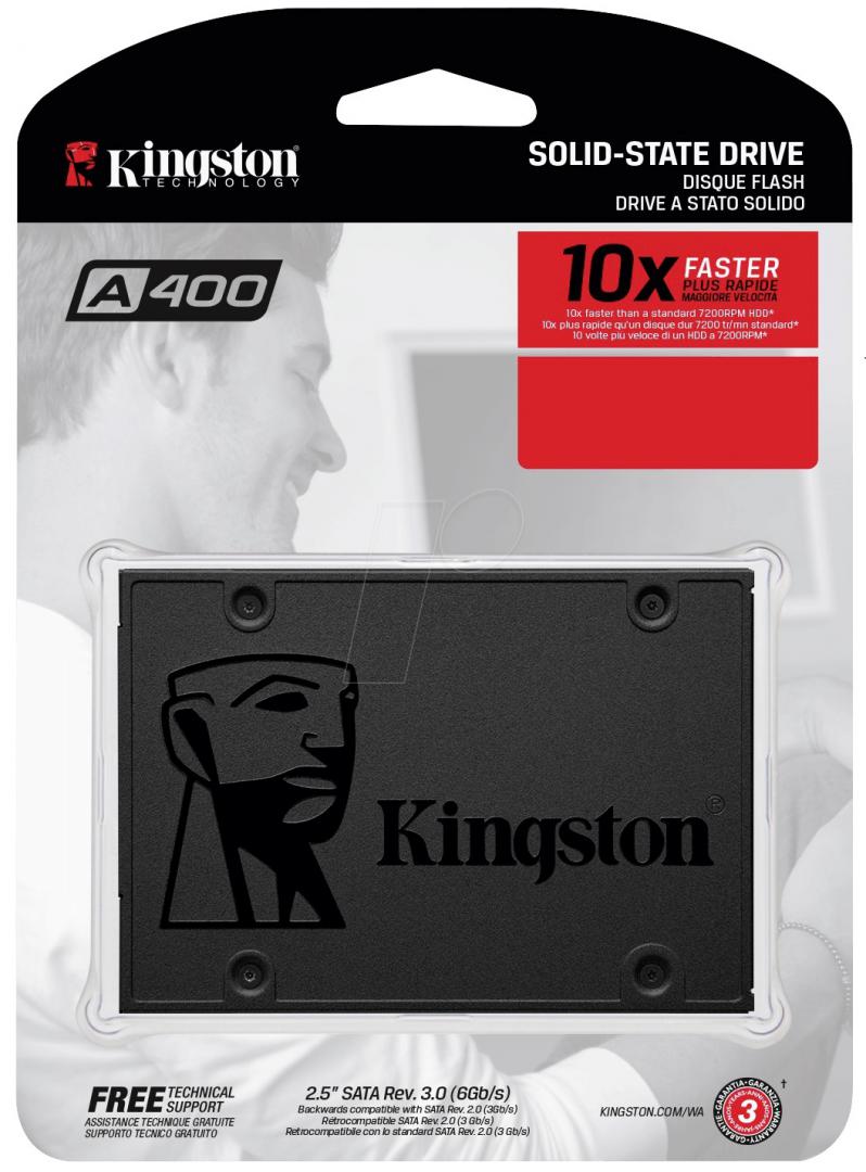 SSD Kingston A400, 480GB, 2.5